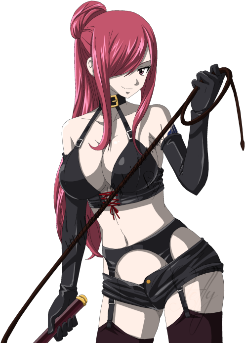 Anime Big Boobs - Sexy Erza Scarlet Anime (501x700), Png Download