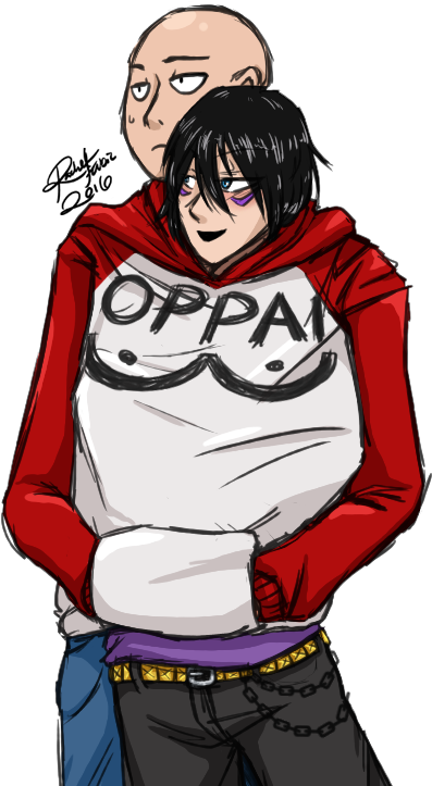 Https - //41 - Media - Tumblr - O56n3kkppo1up14jvo1 - Opm Saitama X Sonic (434x732), Png Download