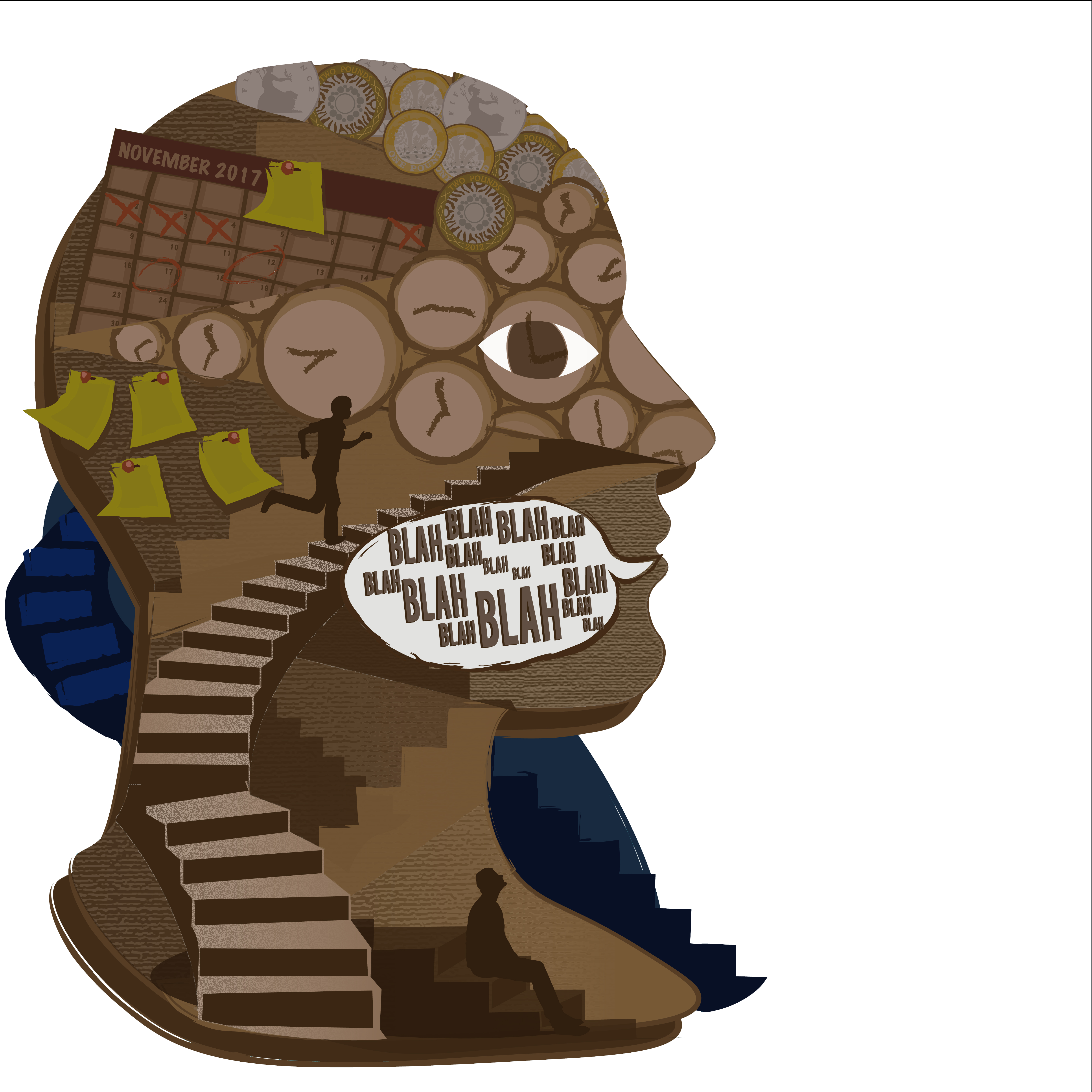 8 Features 1 - Skull (4961x4961), Png Download