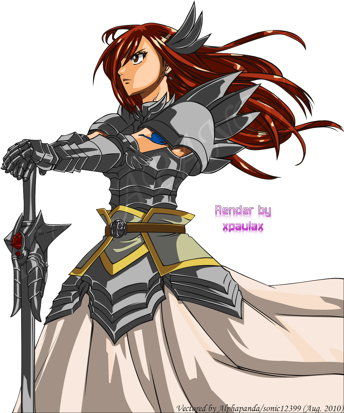 Erza Scarlet - Erza Scarlet Wallpaper Iphone (1300x1398), Png Download