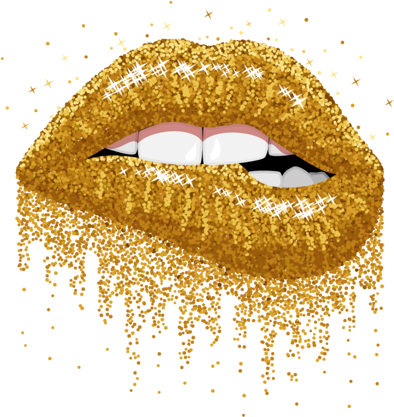 Gold Lips Png PNG Image Collection