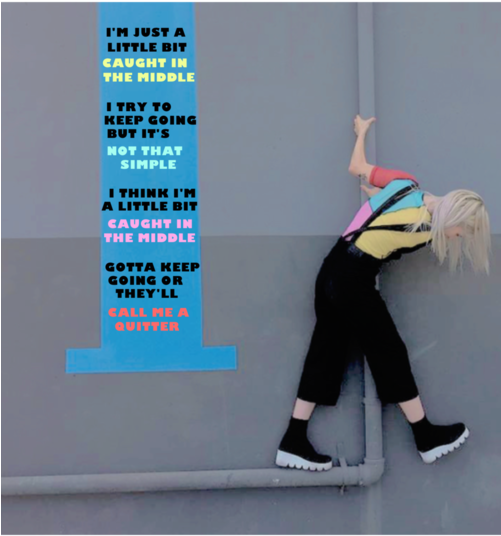 Hayley Williams, Lyrics, And Paramore Image - Paramore Caught In The Middle Lyrics (500x667), Png Download