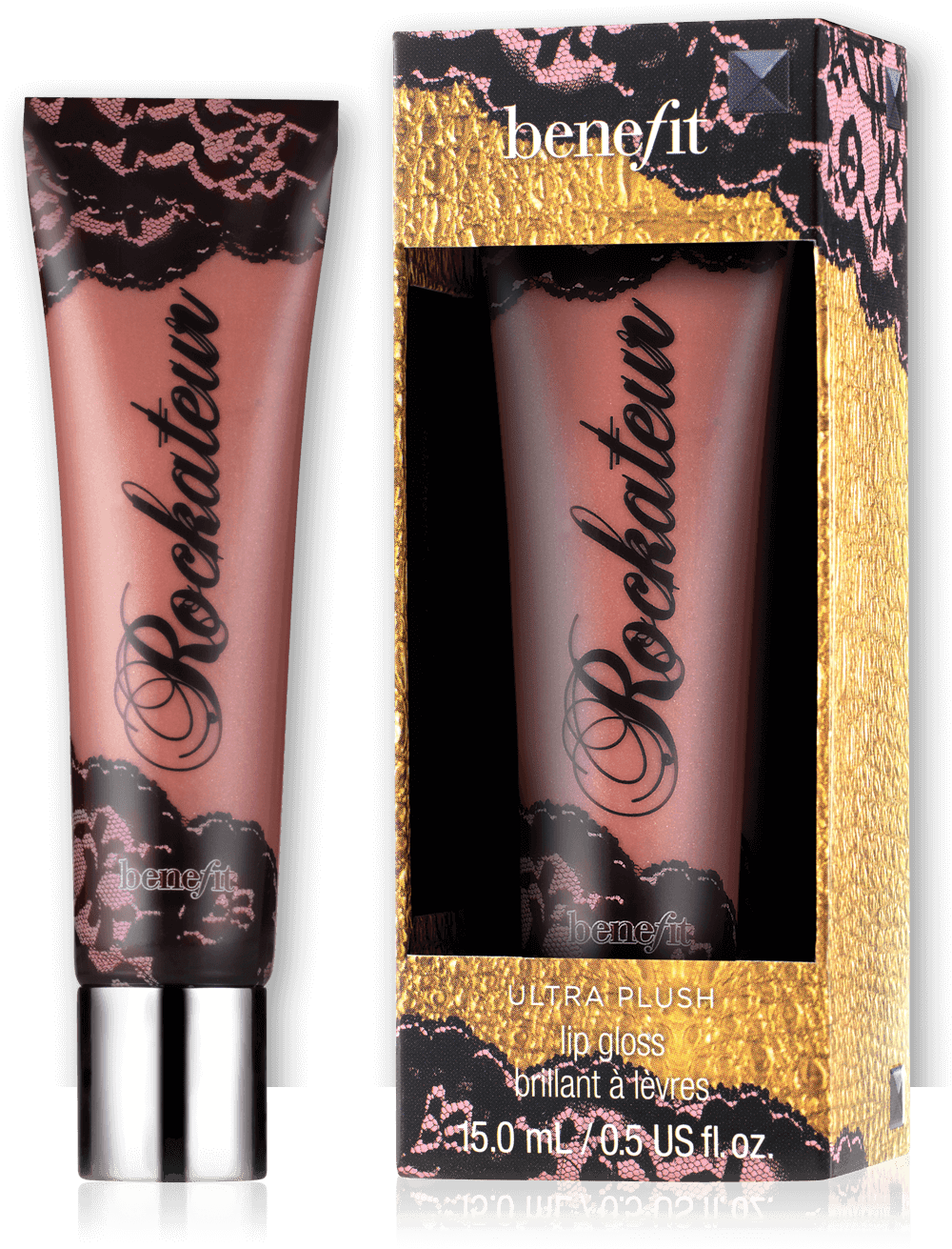 Rockateur Rose Gold Lip Gloss - Benefit Ultra Plush Lip Gloss Rockateur (1220x1380), Png Download