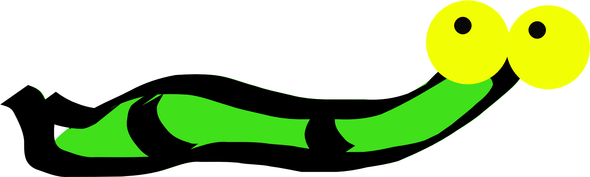 Worm Insect Funny Eyes - Worm (1920x960), Png Download