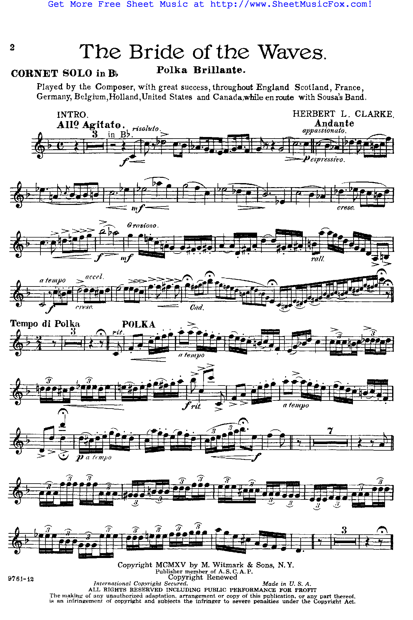 The Bride Of The Waves Sheet Music - Violin Concerto Tchaikovsky Op 35 (1700x2200), Png Download