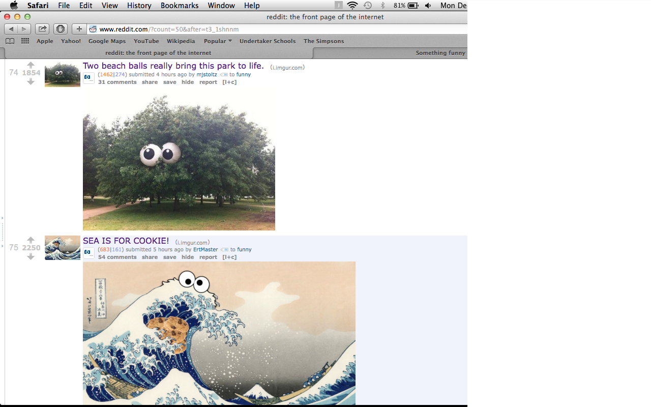 I Guess Reddit Likes To Put Eyes On Stuff - Tardis V Katsushika Hokusai (1280x800), Png Download