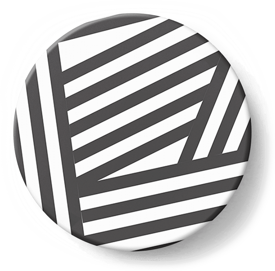 Dailyobjects Black Stripes Designer Pop Holder Buy - Circle (900x900), Png Download