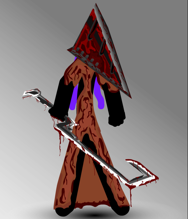 My Friend In Pyramid Head Form (600x700), Png Download
