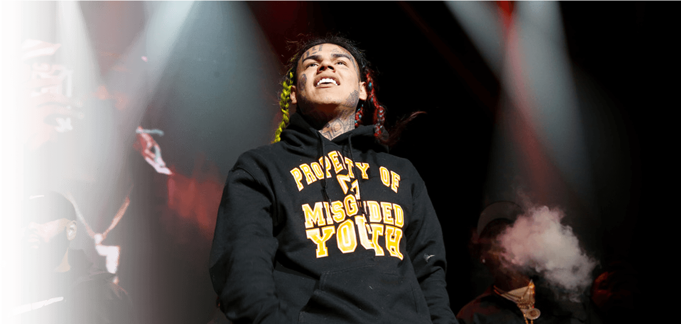 Tekashi 6ix9ine Makes A Surprise Appearance At - 6ix9ine 2018 (1400x650), Png Download