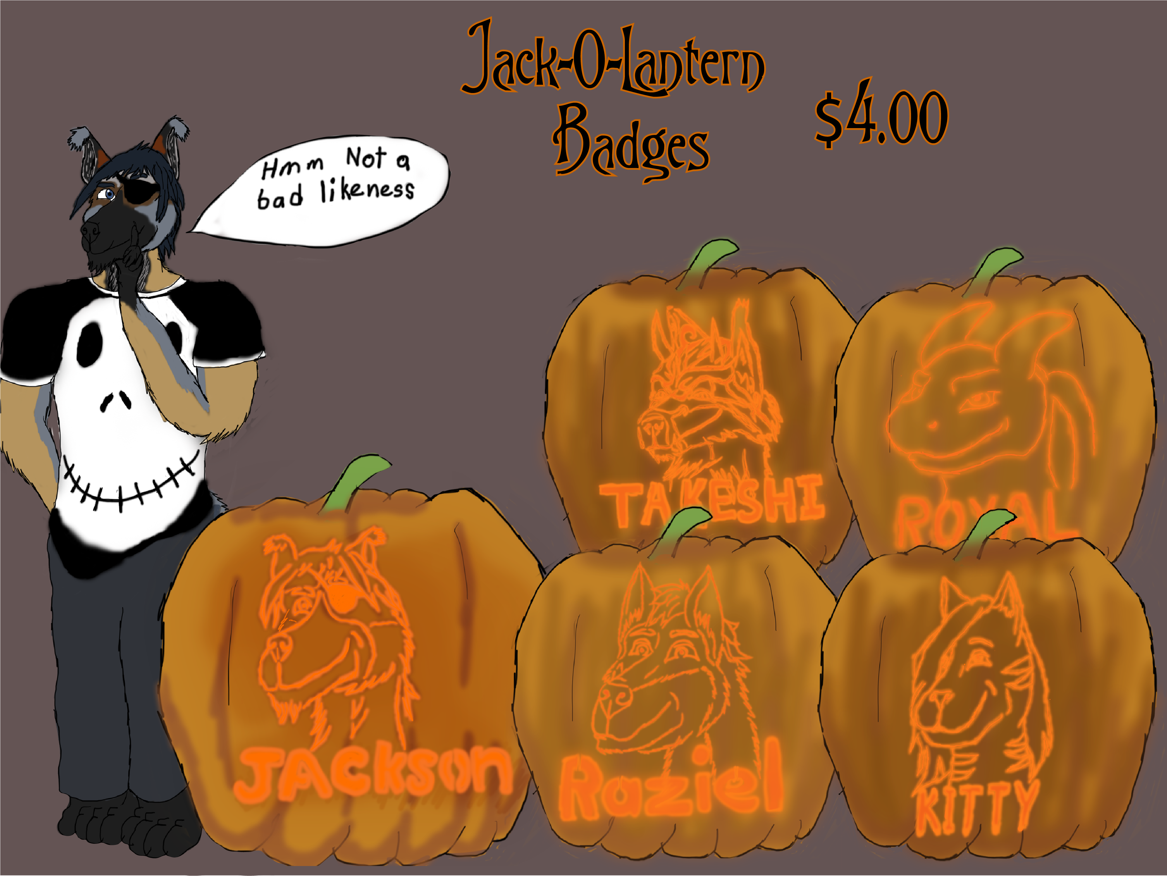 Jack O Lantern Badge Commissions - Jack-o'-lantern (5100x3300), Png Download