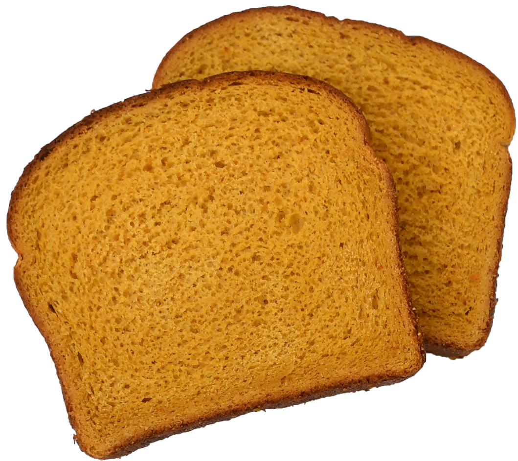 Carrot & Pumpkin Sliced Veggie Bread (1065x950), Png Download