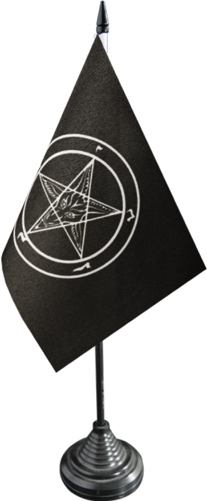 Baphomet Church Of Satan Table Flag - Emblem (1500x1176), Png Download