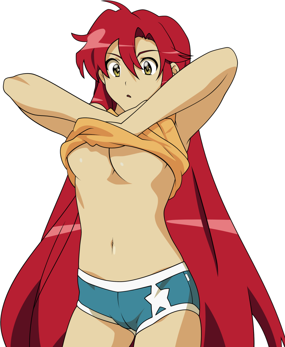 Tengen Toppa Gurren Lagann Layout Beautiful Background, - Gurren Lagann Yoko Sexy (2000x1200), Png Download
