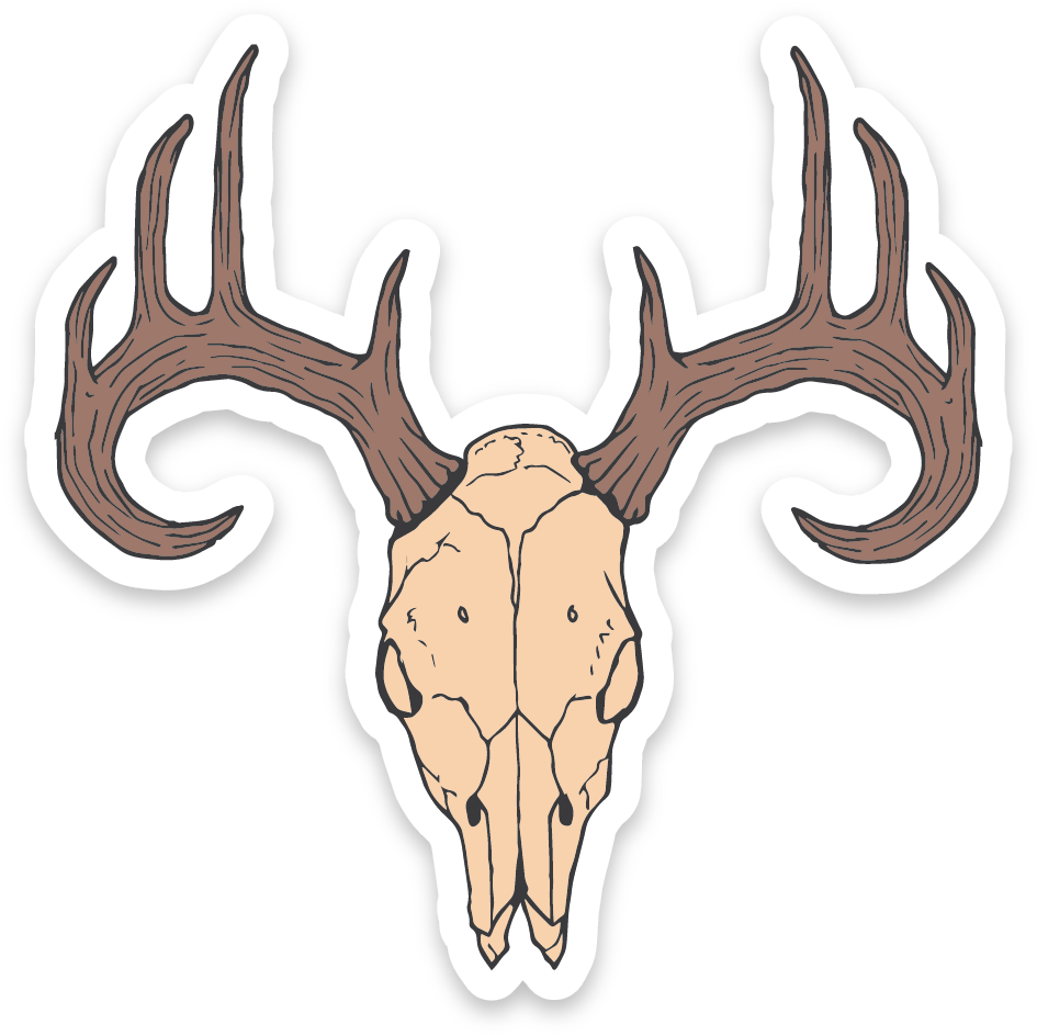 Deer Skull Sticker (1200x1200), Png Download