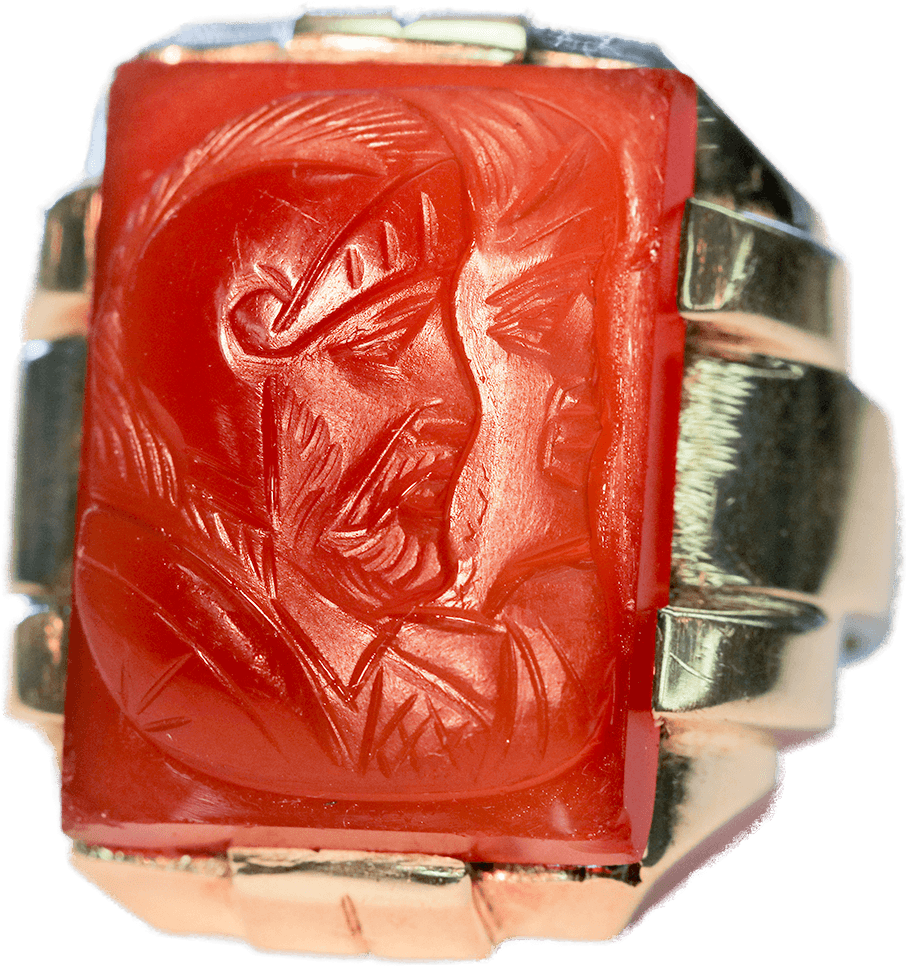 Gentleman's Large Double Intaglio Roman Soldiers Carnelian - Watch (1000x1000), Png Download