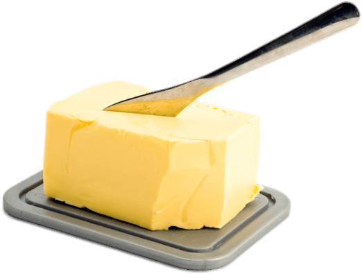 Knife In Butter - Butter Clip Art (724x483), Png Download