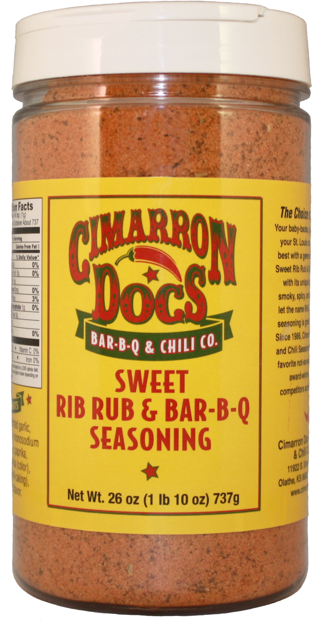 Cimarron Doc's Sweet Rib Rub & Bar B Q Seasoning 1 - Nut Butter (2124x2124), Png Download
