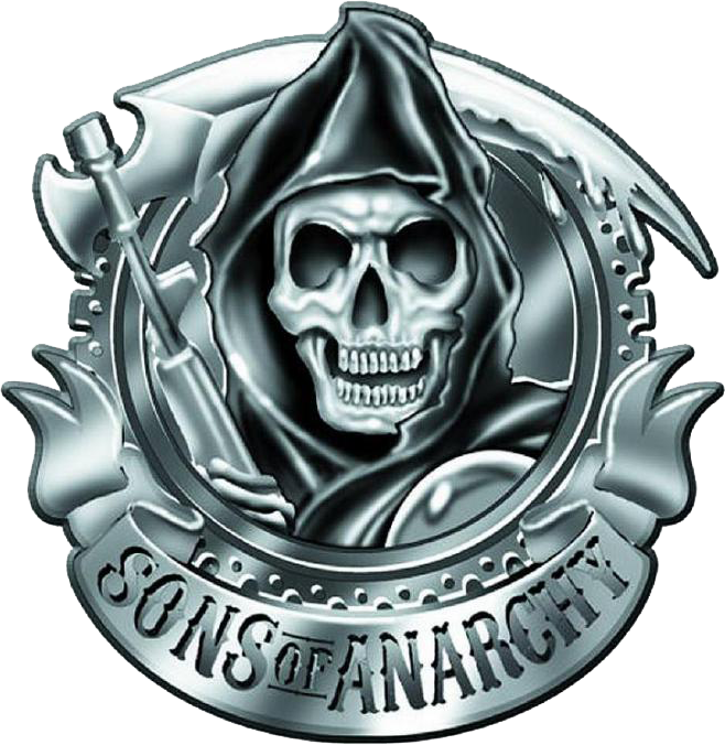 Sons Of Anarchy Front End Media Pack - Sons Of Anarchy Blue Logo (658x676), Png Download