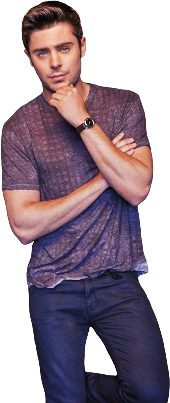 Zac Efron Png - Zac Efron En Png (606x1319), Png Download