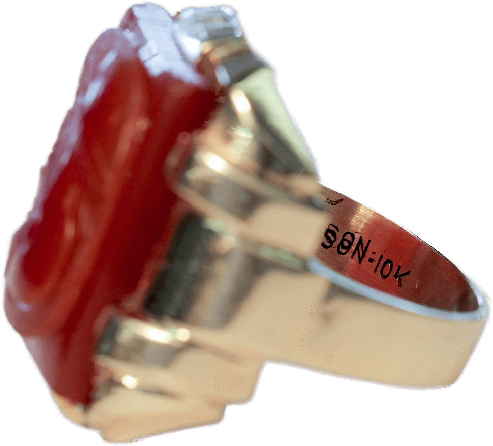 Gentleman's Large Double Intaglio Roman Soldiers Carnelian - Ring (1000x1000), Png Download