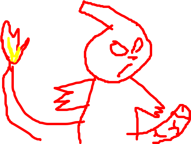 Charmeleon - Line Art (1020x608), Png Download