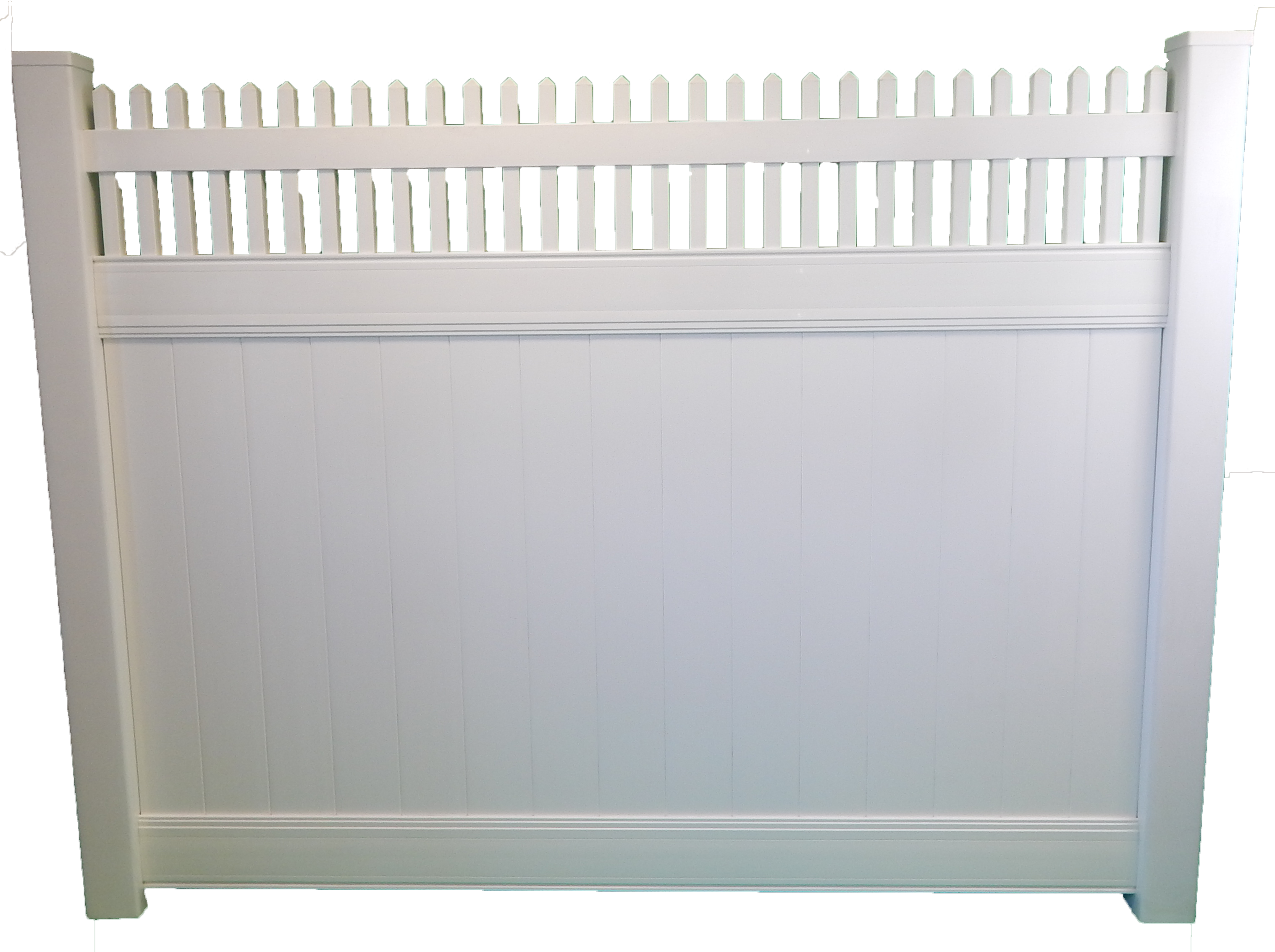 Vinyl Fence - Picket Fence (3036x2268), Png Download