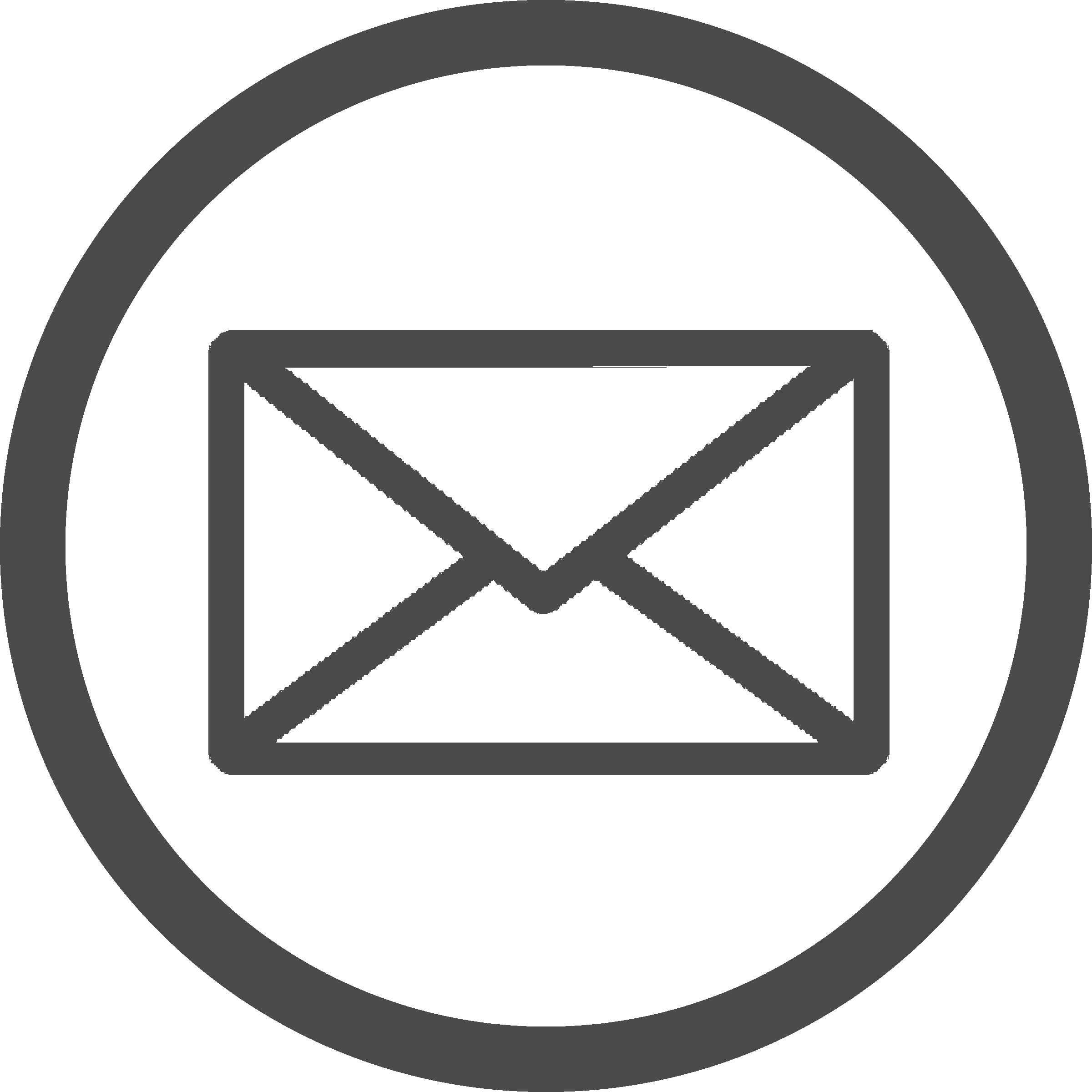 Email Icon White Circle