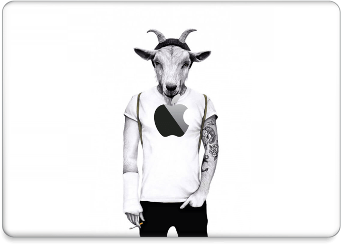 Hipster Goat Skin Macbook Pro 13” 2016- - Sanna Wieslander (800x562), Png Download