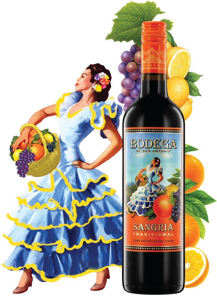 For A Fun Time, Sip On Fresh And Fruity Bodega Sangria - Wine (773x1082), Png Download
