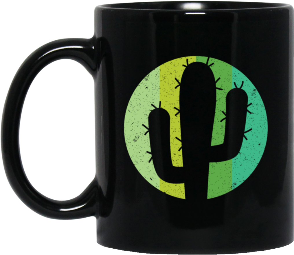 Plant Silhouette Coffee Mug, Tea Mug (1024x1024), Png Download