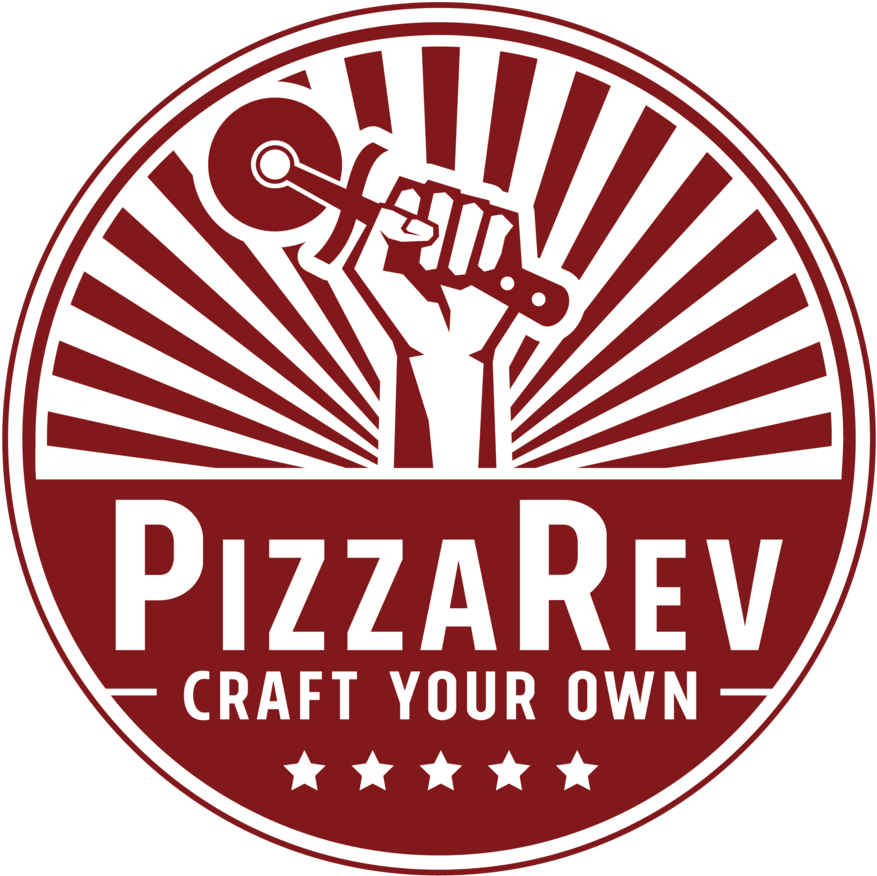 Secondary Logo Pizzarev Badge Fullcolor 2016 - Pizza Rev Logo (1000x956), Png Download