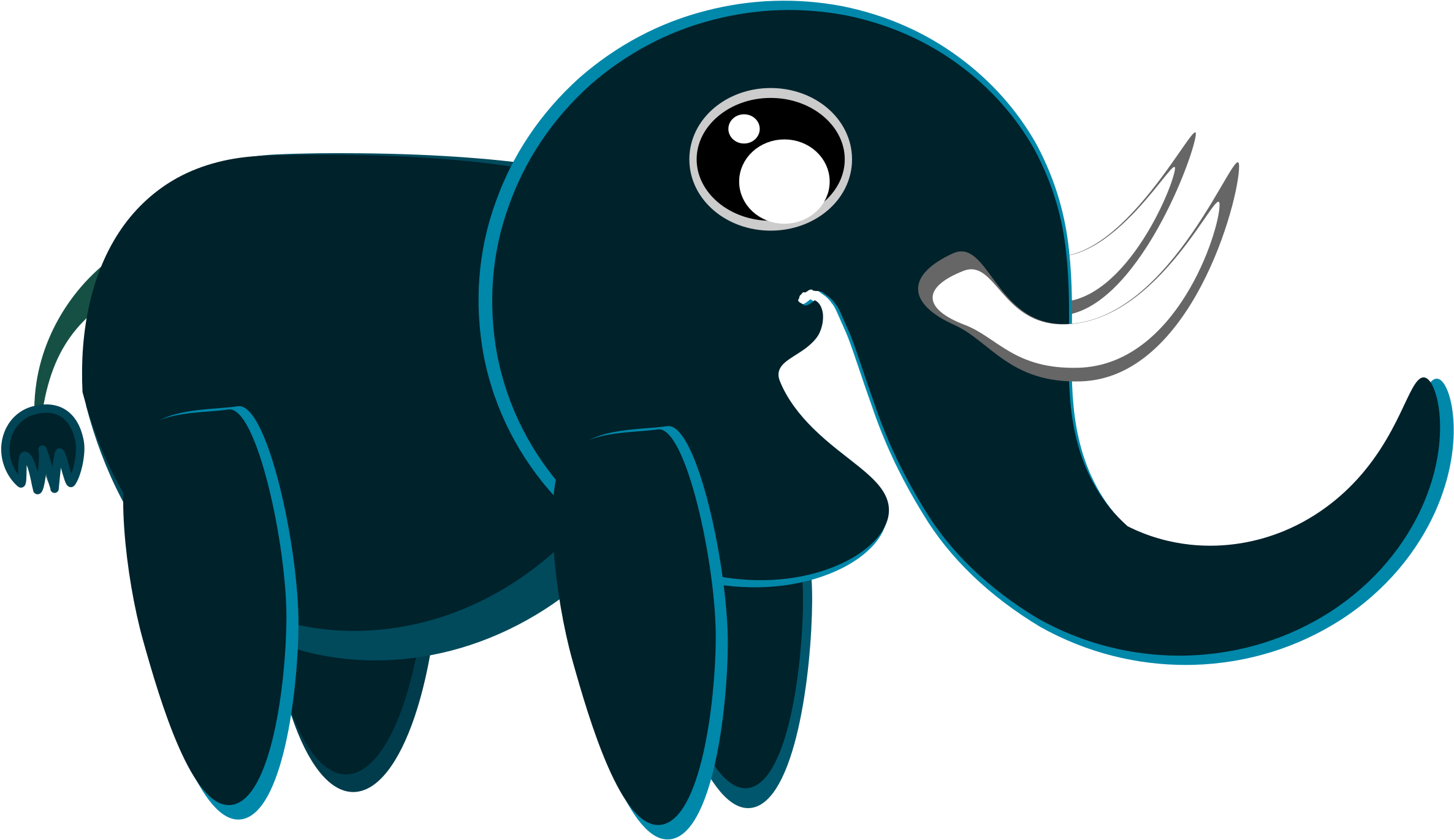 Clipart - Elephant - Clip Art (2400x1697), Png Download