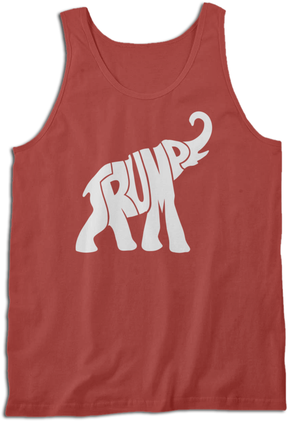 Trump Elephant Silhouette - Indian Elephant (740x895), Png Download