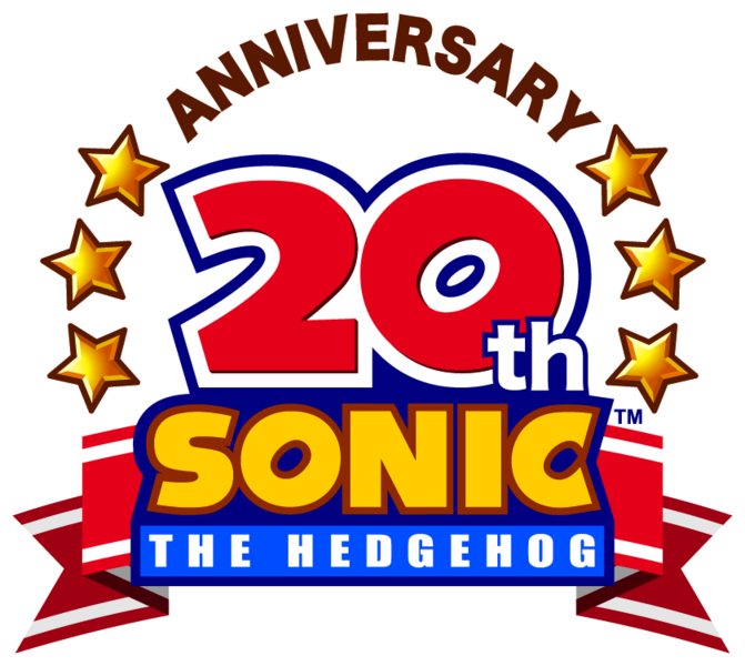 Download Download Png - Sonic 20th Anniversary Logo (671x600), Png Download