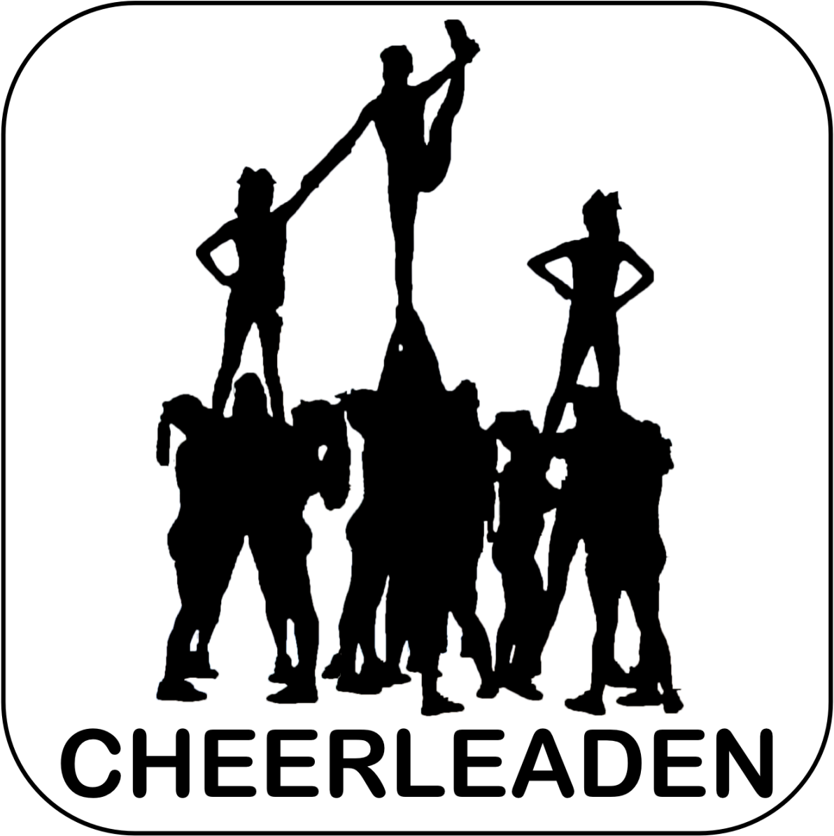 All Star Cheer Tumbling Silhouette Png All Star Cheer - Gymflex Cheerleading (1280x1280), Png Download