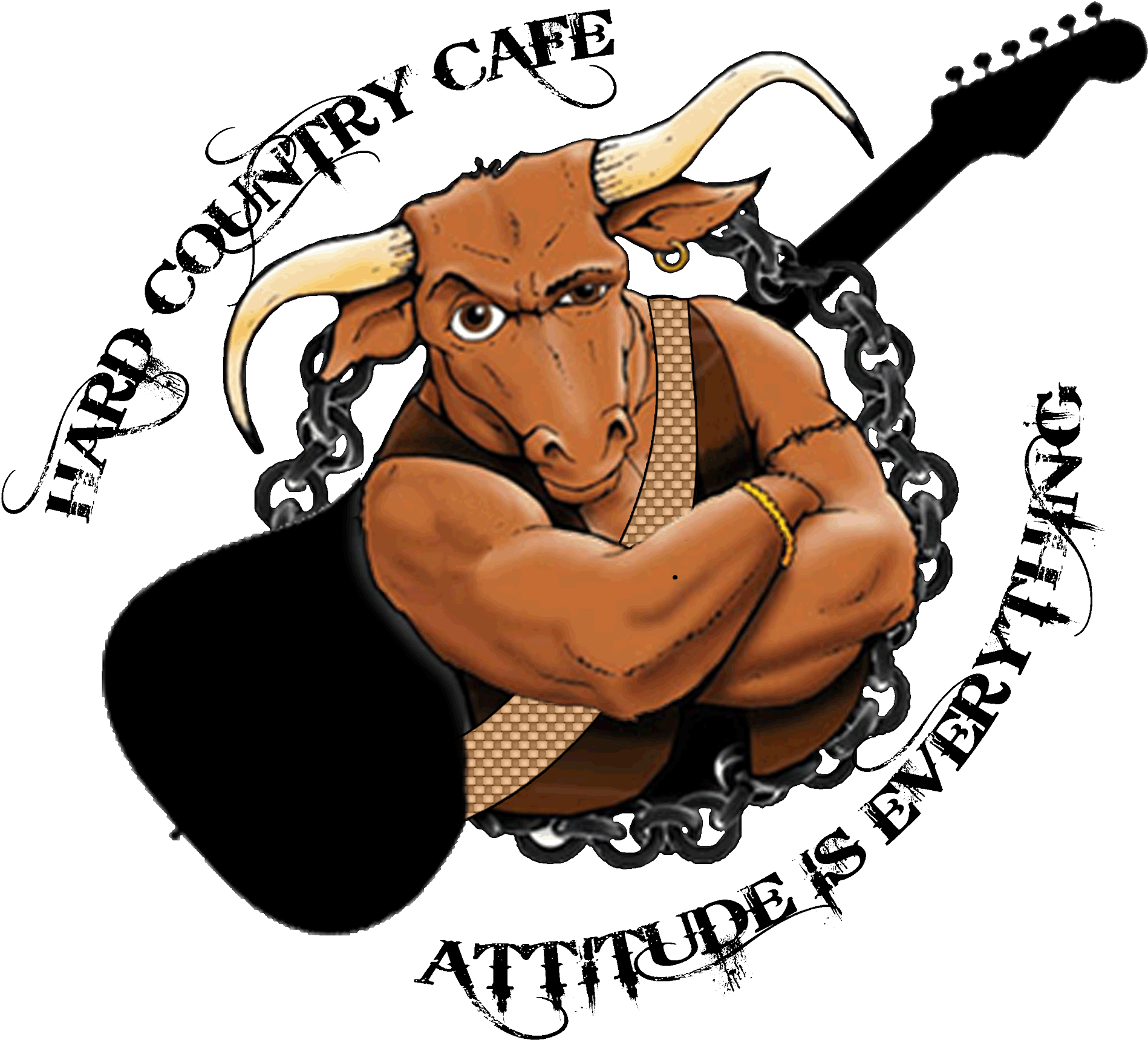 Hard Country Cafe Logo Lucky - Cartoon (2000x2000), Png Download