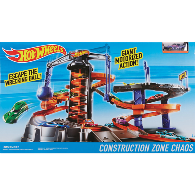 Hot Wheels Construction Zone Chaos (900x900), Png Download