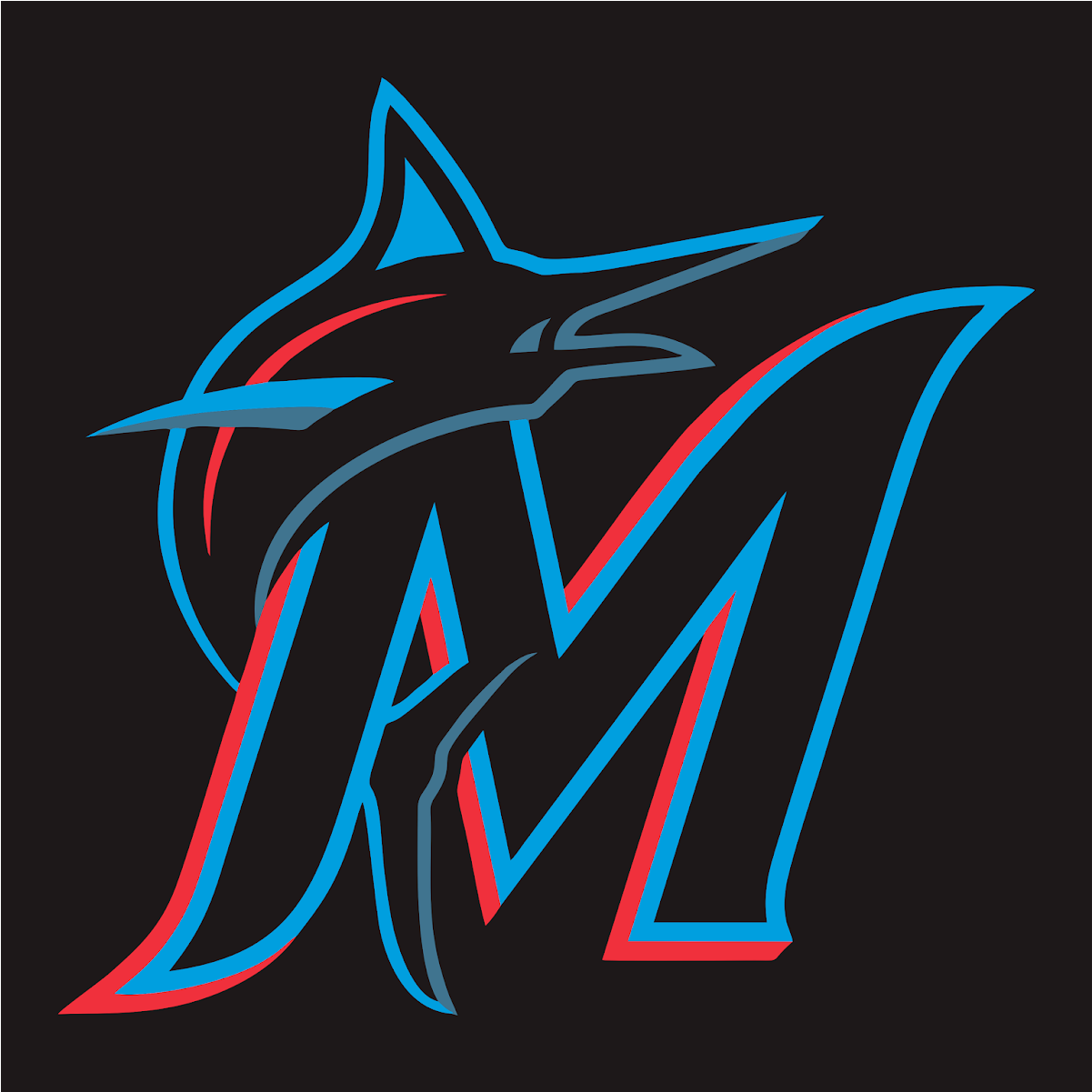 Download Vector Miami Marlins Cdr & Png Hd - Graphic Design (1600x1200), Png Download