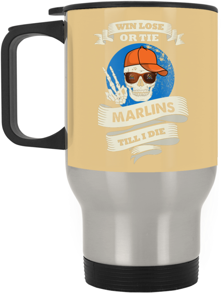 Skull Say Hi Miami Marlins Mugs - Mug (1024x1024), Png Download