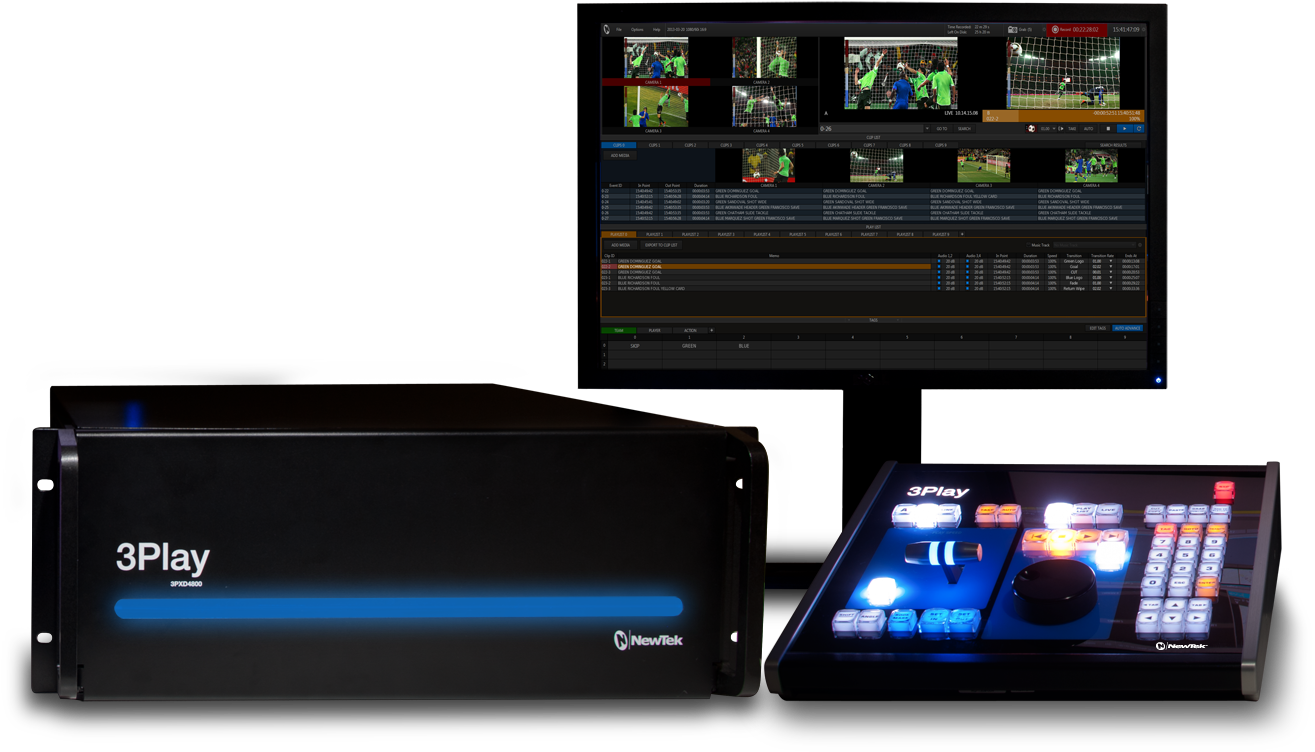 At A Cool $39,995, The Newtek 3play 4800 Has A Heavy - Sports Video Replay System (1600x939), Png Download