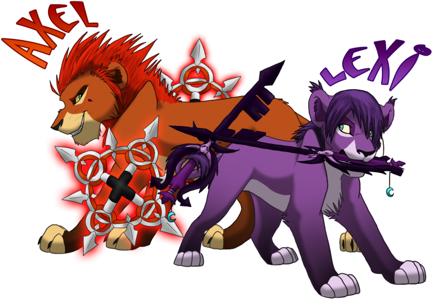 Lion Sora From Kingdom Hearts 2 Images Axel And Lexi - Kingdom Hearts Art 358 2 Days (900x612), Png Download