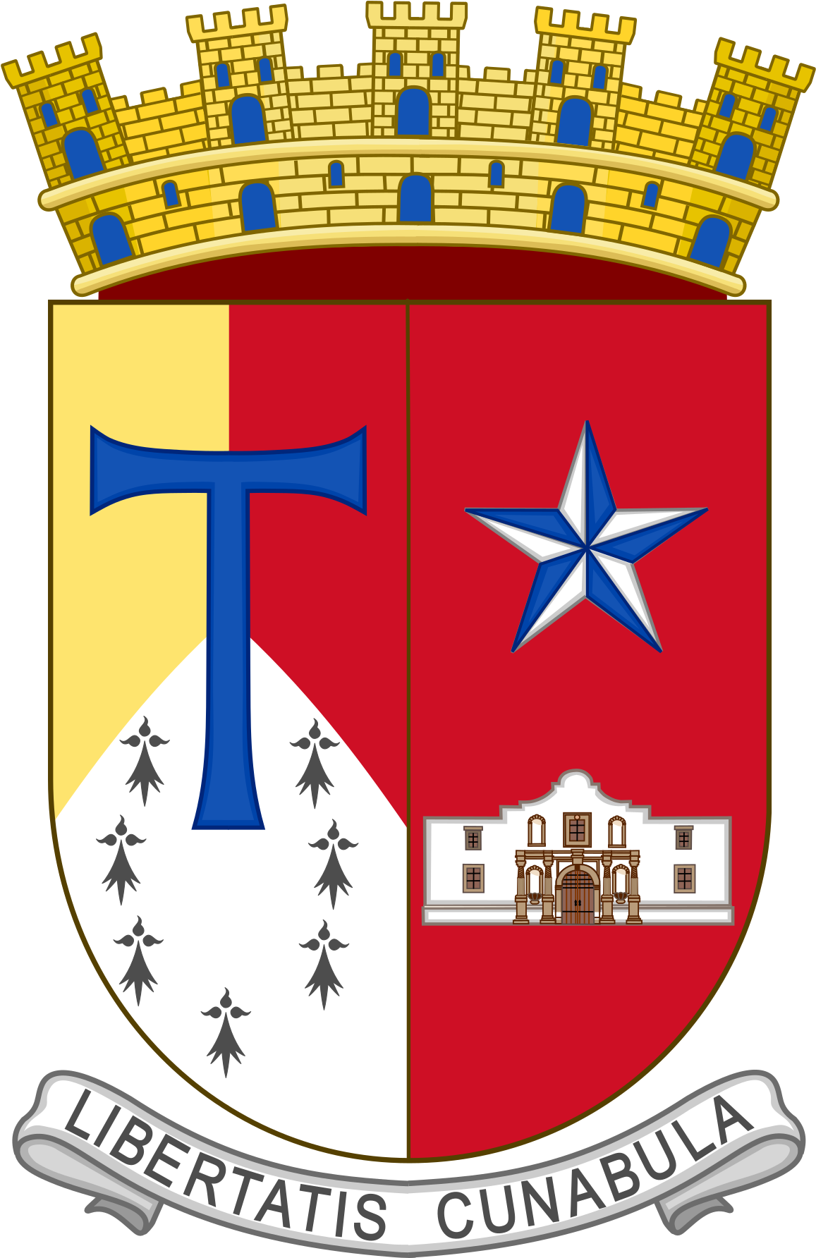 San Antonio Coat Of Arms (1200x1830), Png Download