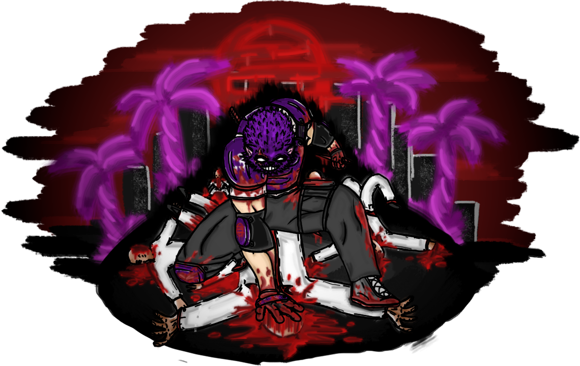 Рж F Ш »,hotline Miami,игры,нарисовал Сам,свой - Illustration (1140x720), Png Download