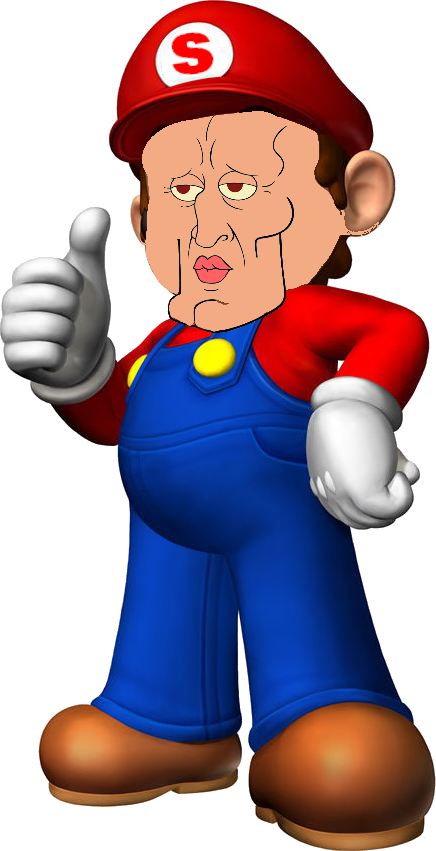 Sexy Face Mario Photo Sexyfacemario - Super Mario Transparent Background (436x851), Png Download