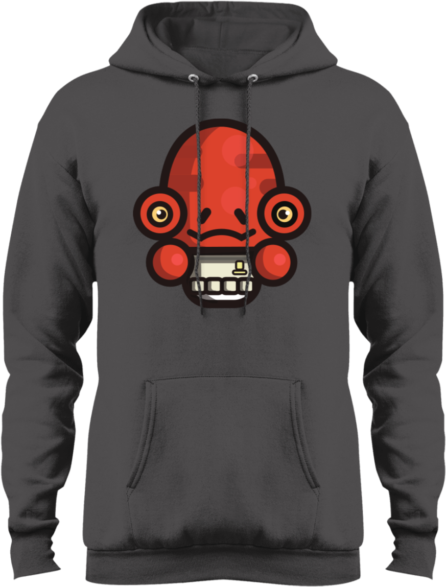 Load Image Into Gallery Viewer, Admiral Ackbar Hoodie - Sweatshirt (1155x1155), Png Download