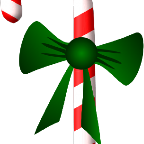 Green Clipart Candy Cane - Candy Cane Vector Image Free (640x480), Png Download