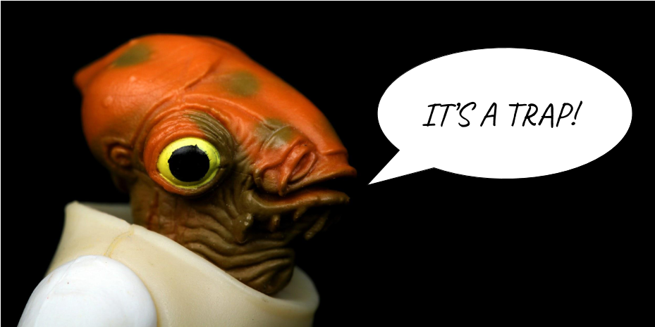 Admiral Ackbar Saying It's A Trap - Cartoon (960x720), Png Download