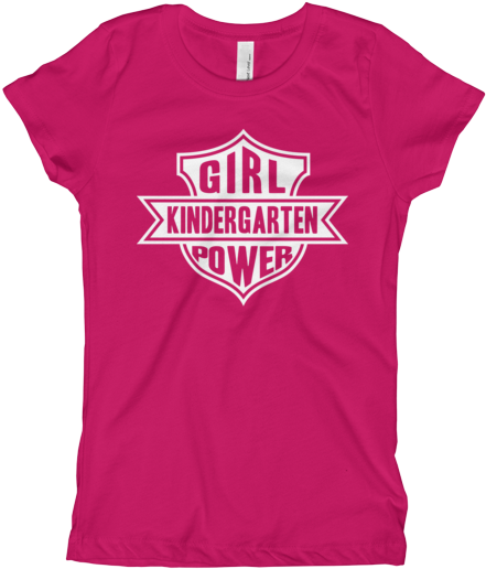 Kindergarten Girl Power Girl's Tee Shirt - Snaccident Shirt (600x600), Png Download