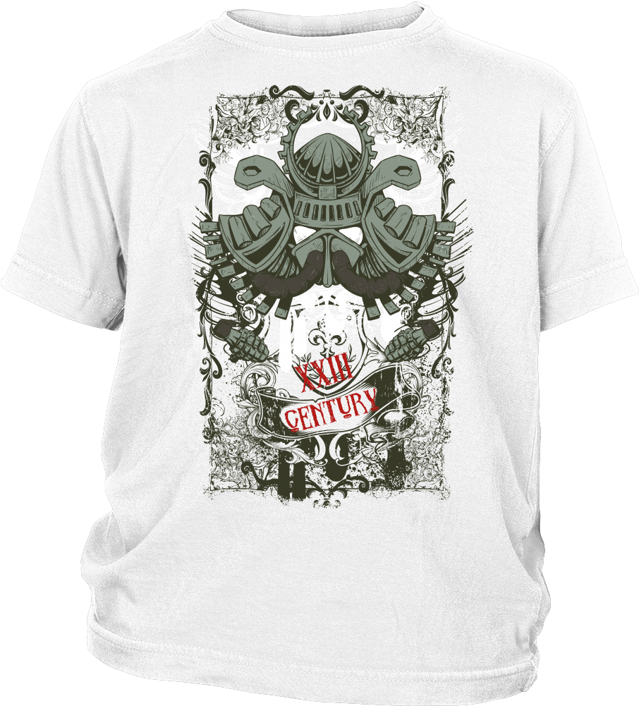 Samurai Helmet Apparels - T-shirt (1000x1000), Png Download