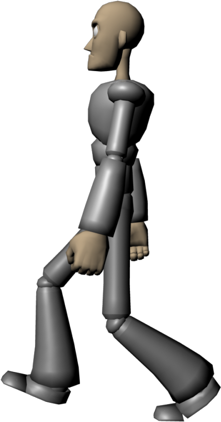 At Frame 12, I Moved The Right Foot To The Back - Standing (1600x900), Png Download